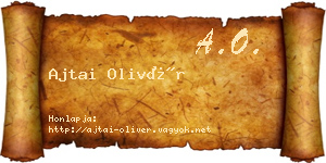 Ajtai Olivér névjegykártya