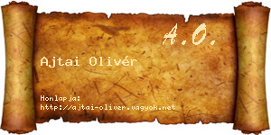 Ajtai Olivér névjegykártya